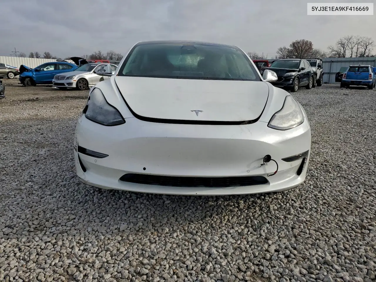 5YJ3E1EA9KF416669 2019 Tesl Model 3 S Plus