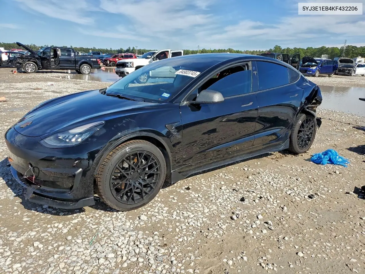 5YJ3E1EB4KF432206 2019 Tesla Model 3