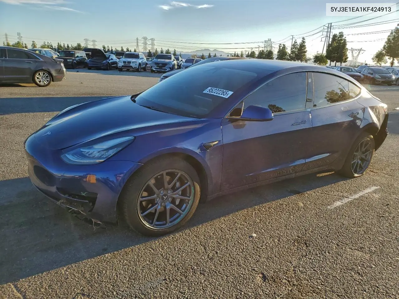 5YJ3E1EA1KF424913 2019 Tesla Model 3