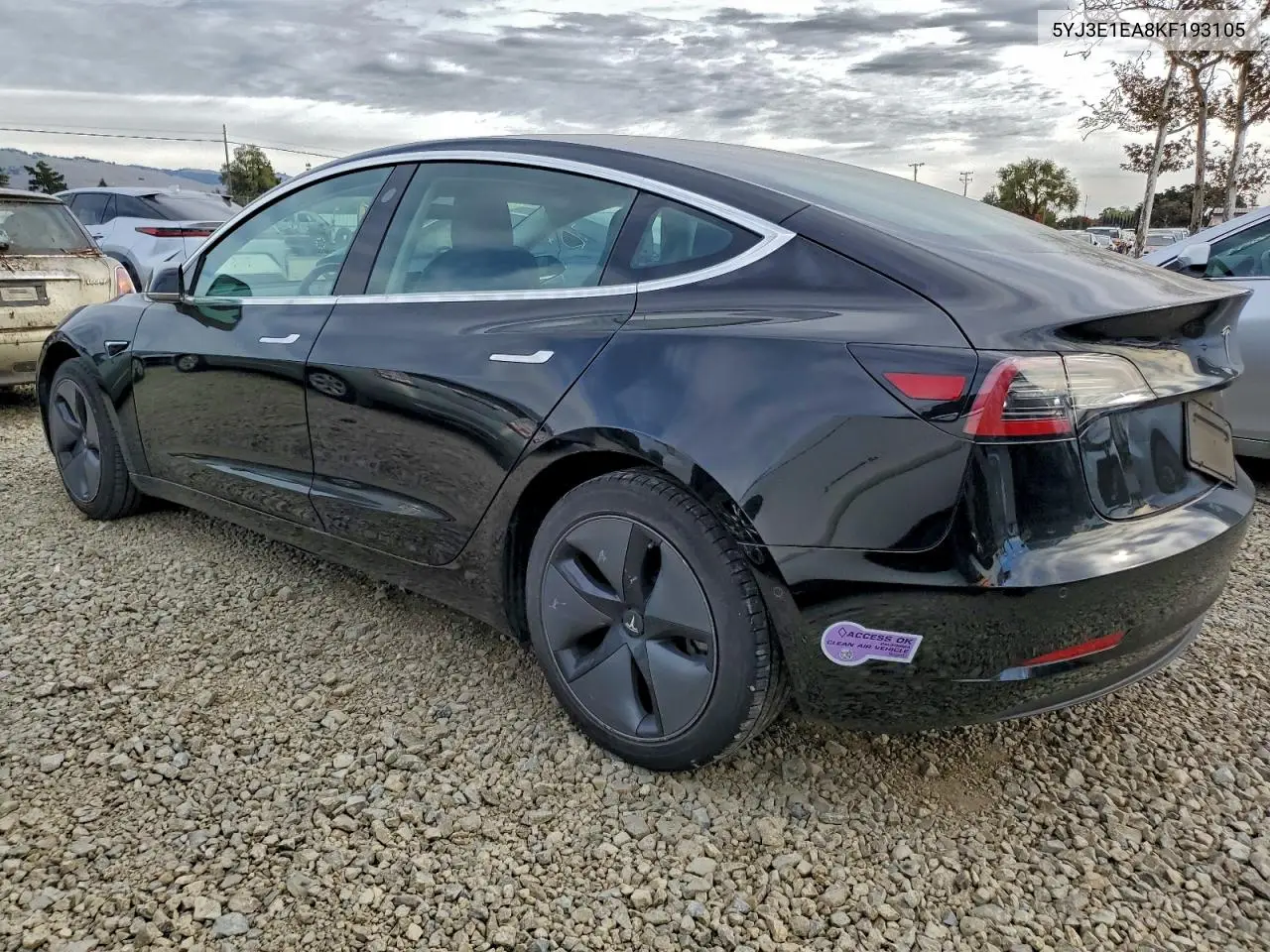 5YJ3E1EA8KF193105 2019 Tesla Model 3