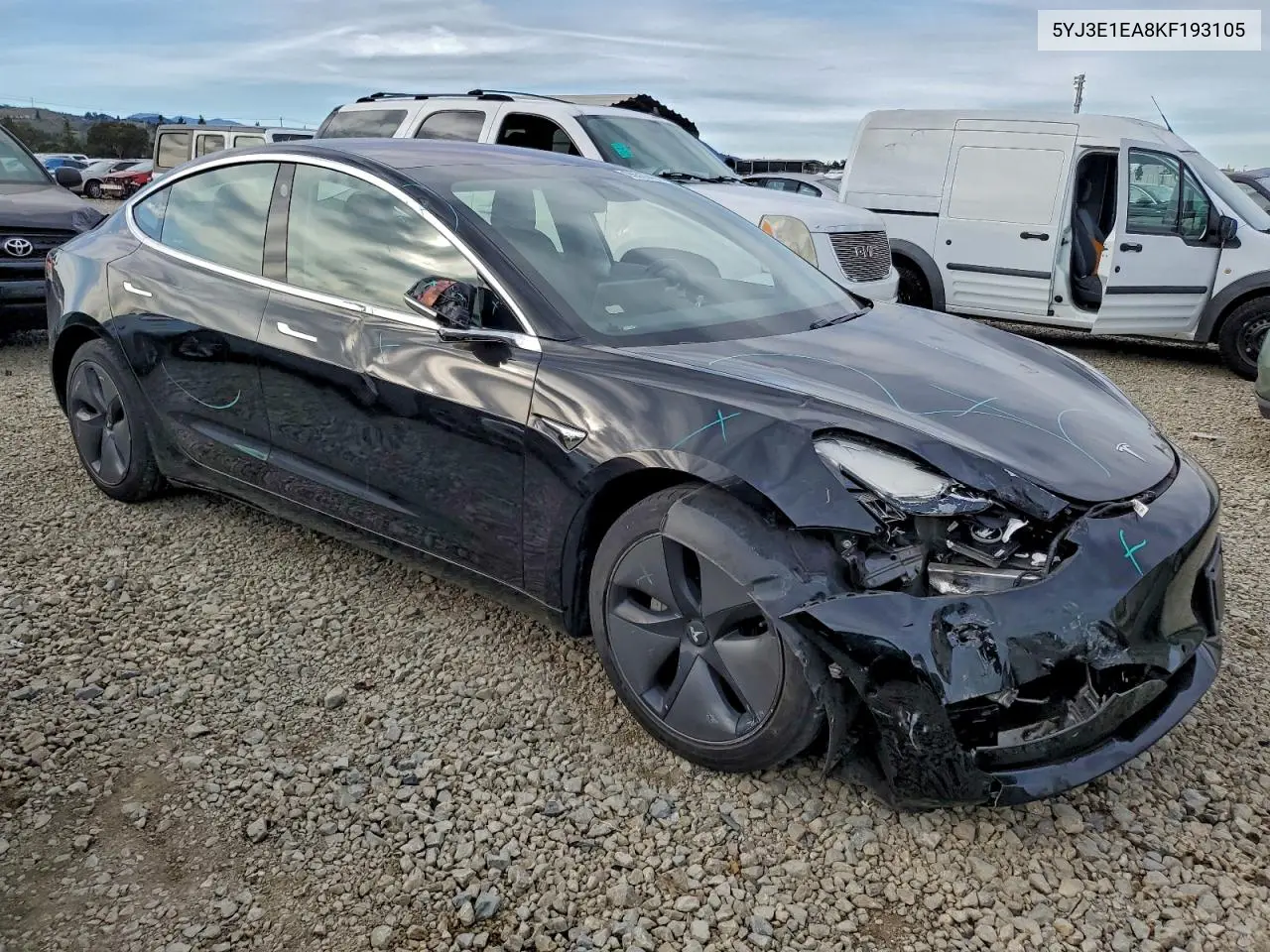 5YJ3E1EA8KF193105 2019 Tesla Model 3