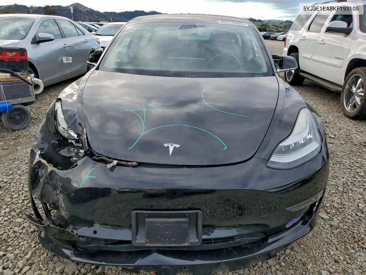 5YJ3E1EA8KF193105 2019 Tesla Model 3