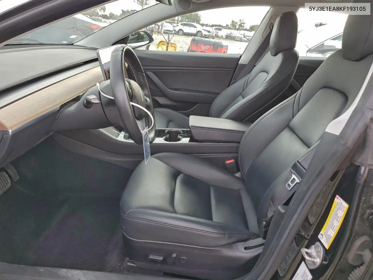 5YJ3E1EA8KF193105 2019 Tesla Model 3