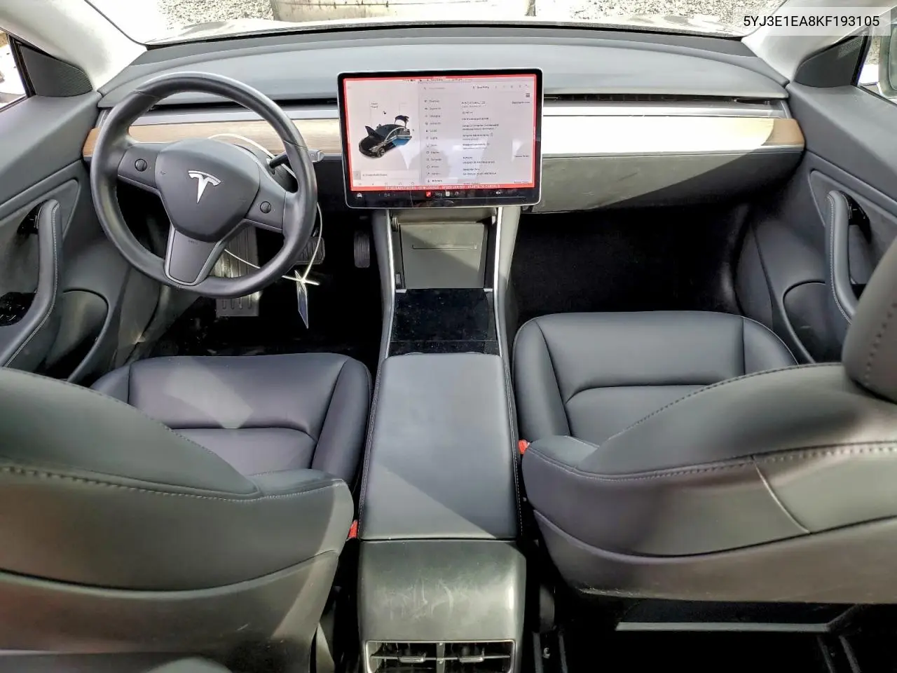 5YJ3E1EA8KF193105 2019 Tesla Model 3
