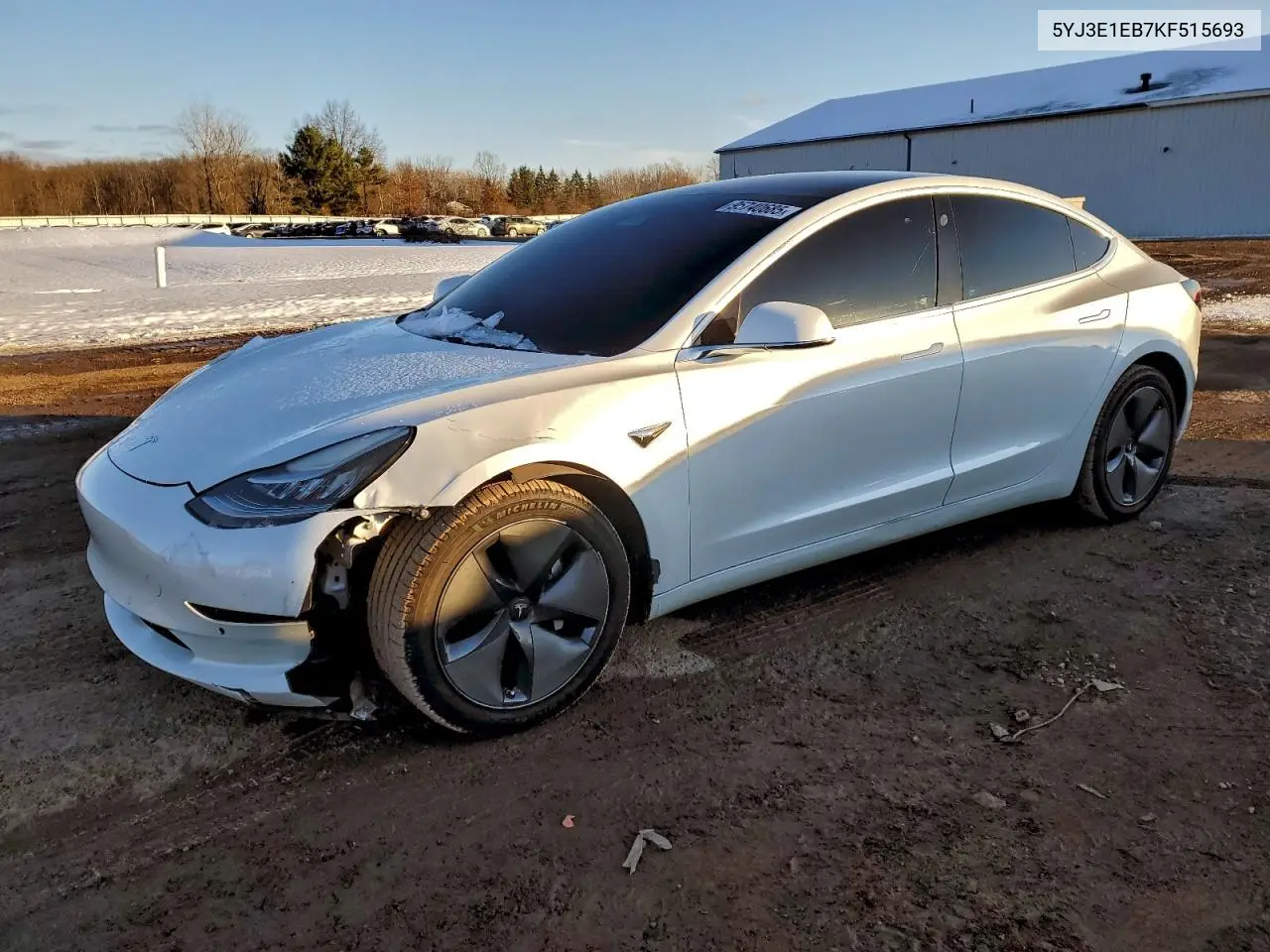 5YJ3E1EB7KF515693 2019 Tesla Model 3