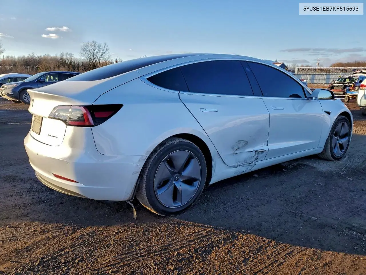5YJ3E1EB7KF515693 2019 Tesla Model 3