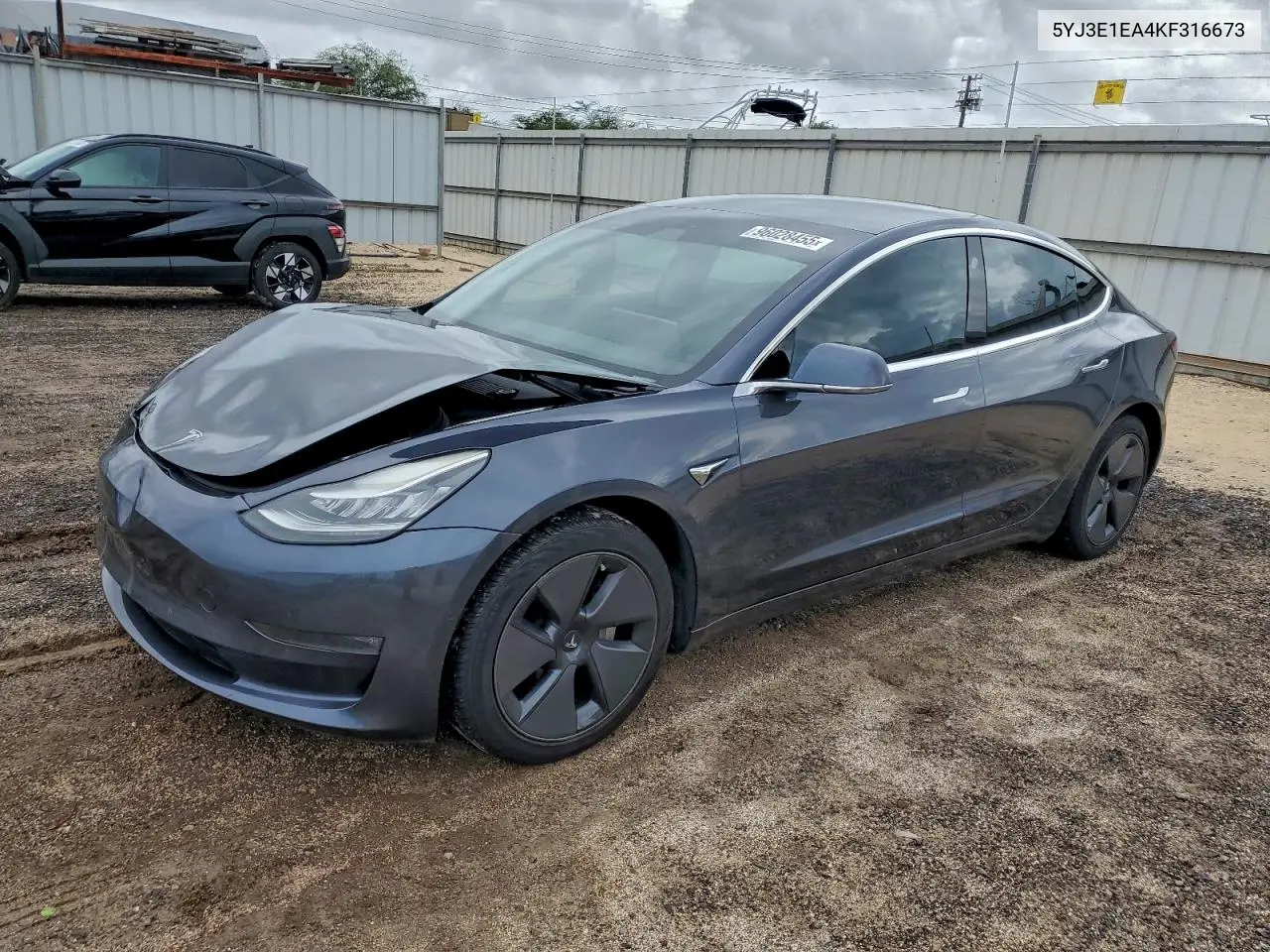 5YJ3E1EA4KF316673 2019 Tesla Model 3