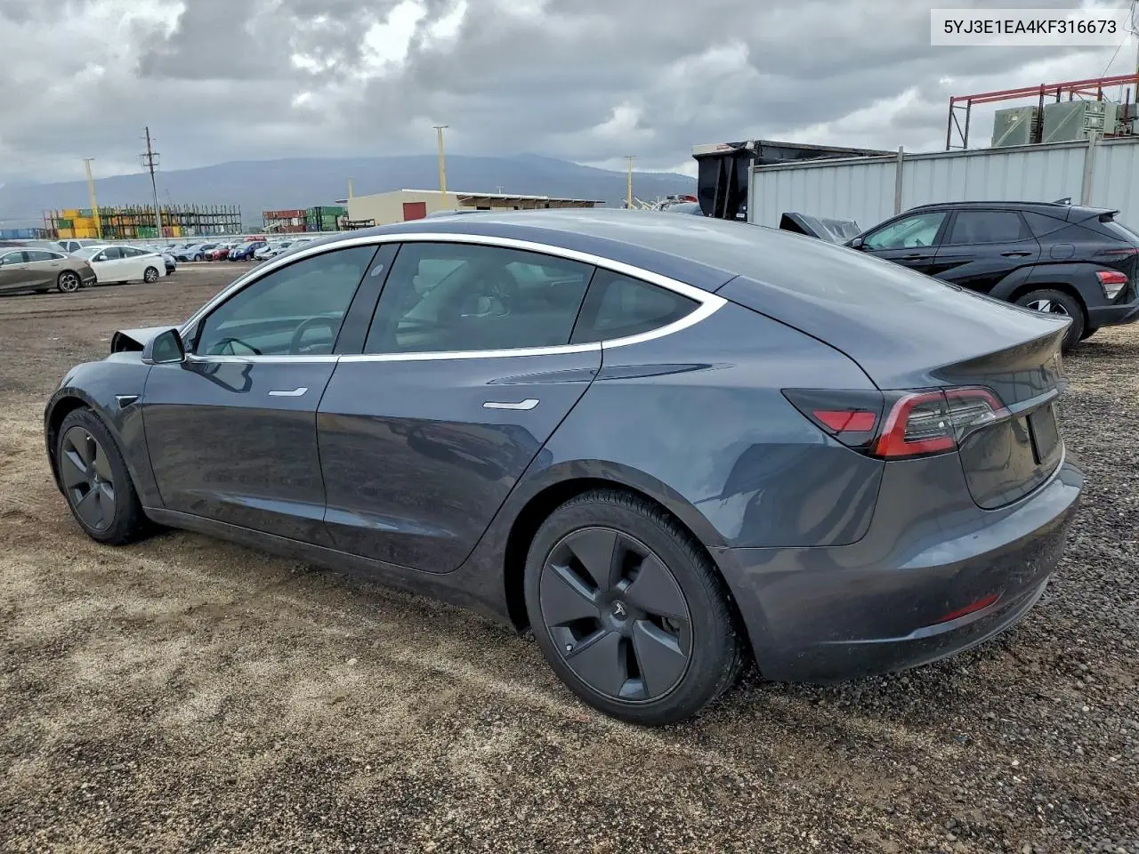 5YJ3E1EA4KF316673 2019 Tesla Model 3