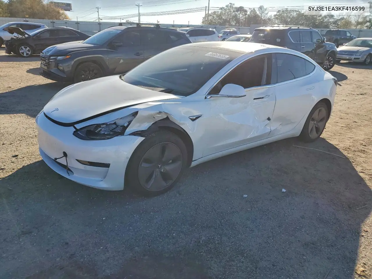 5YJ3E1EA3KF416599 2019 Tesla Model 3