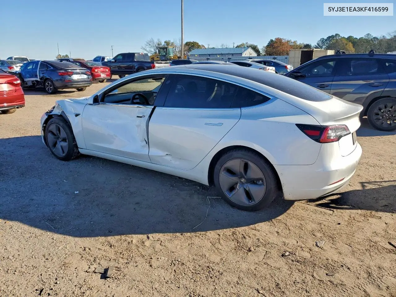5YJ3E1EA3KF416599 2019 Tesla Model 3