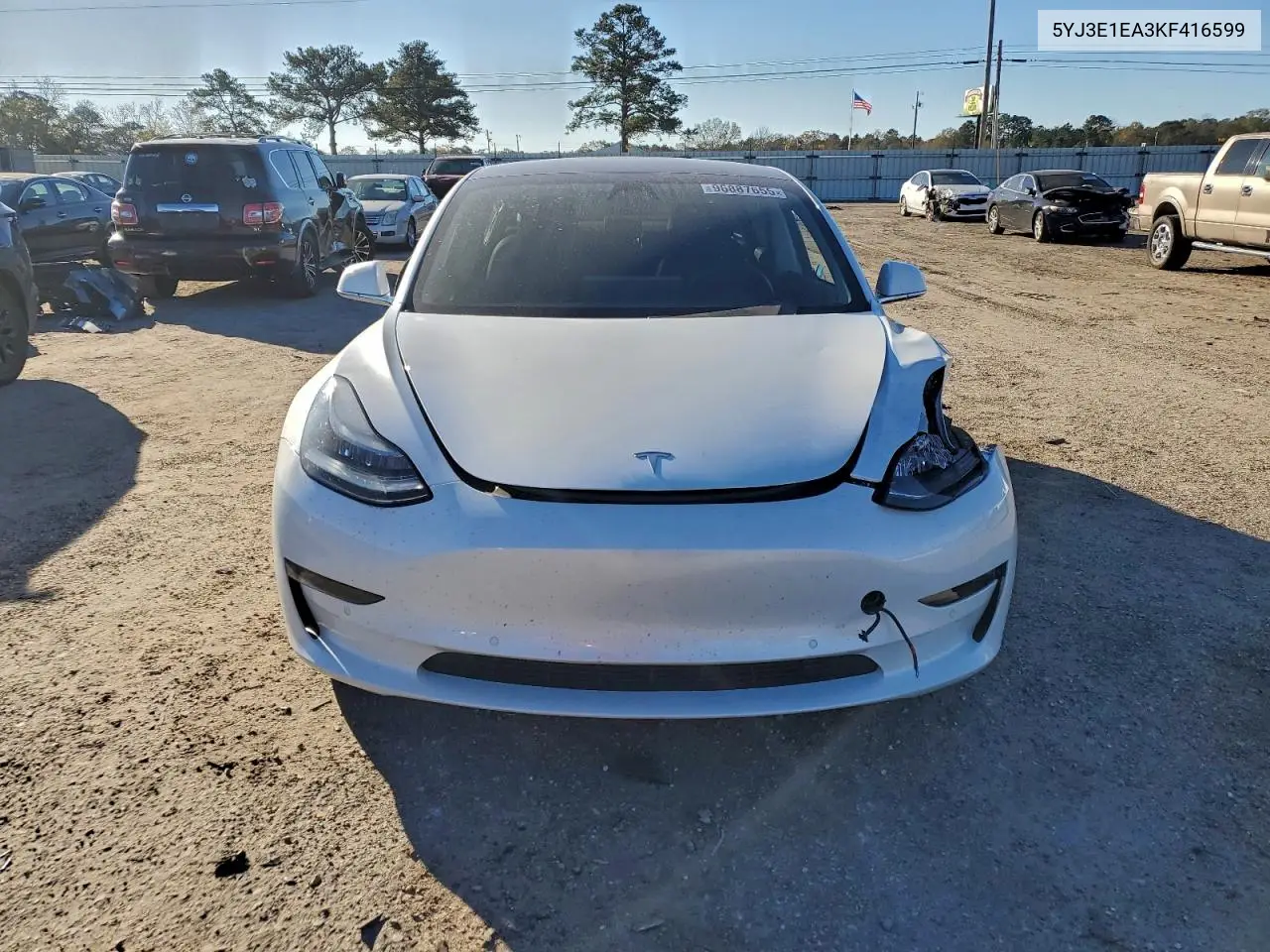 5YJ3E1EA3KF416599 2019 Tesla Model 3