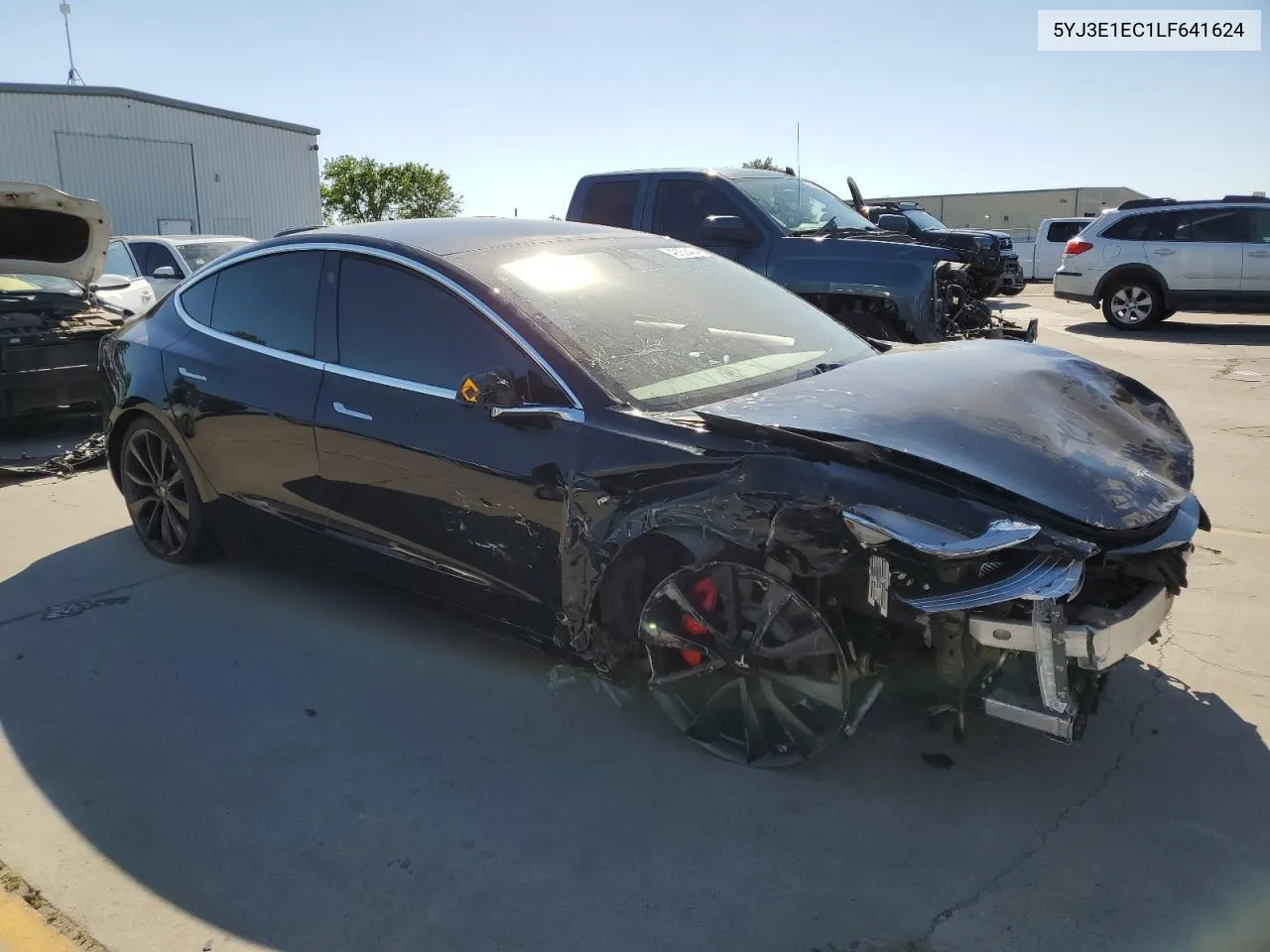 2020 Tesla Model 3 VIN: 5YJ3E1EC1LF641624 Lot: 72224814