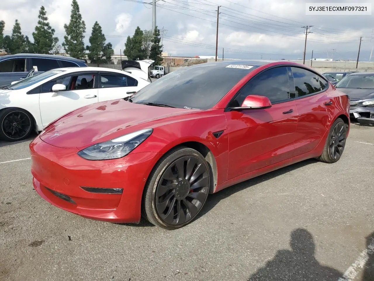 5YJ3E1ECXMF097321 2021 Tesla Model 3