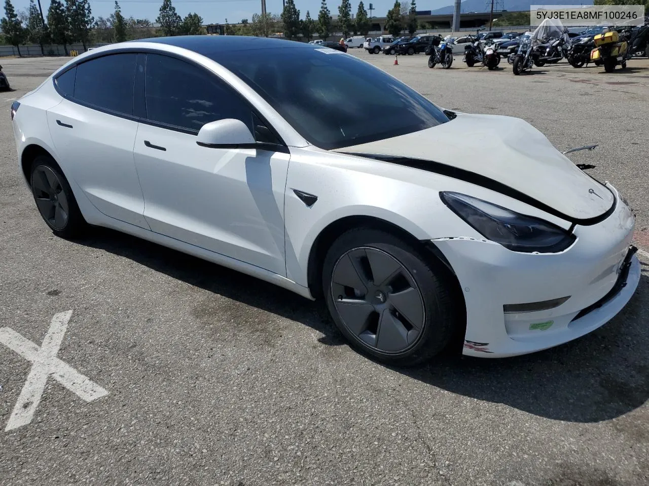 5YJ3E1EA8MF100246 2021 Tesla Model 3