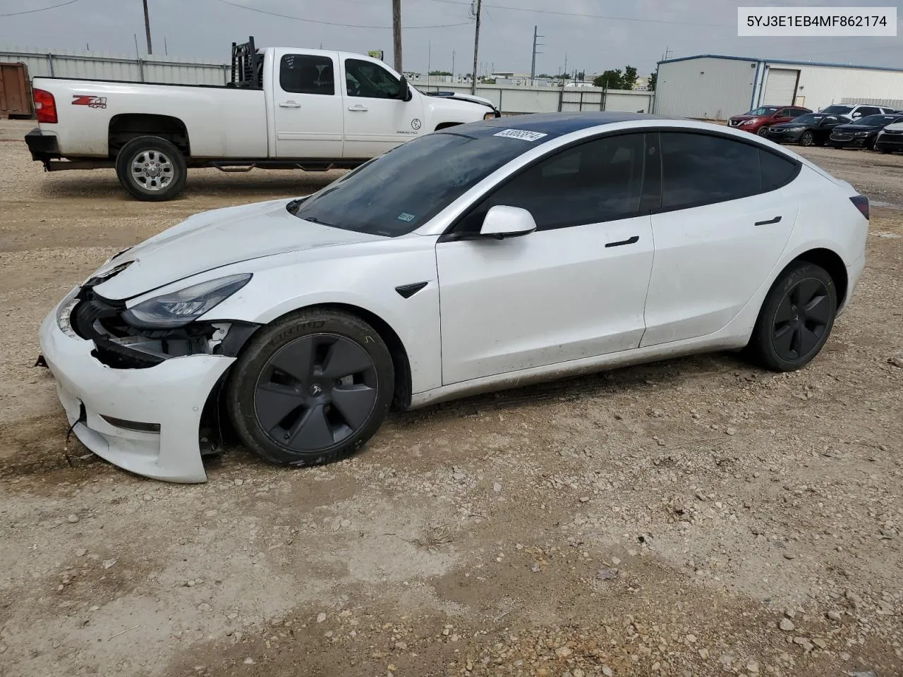 2021 Tesla Model 3 VIN: 5YJ3E1EB4MF862174 Lot: 53063814