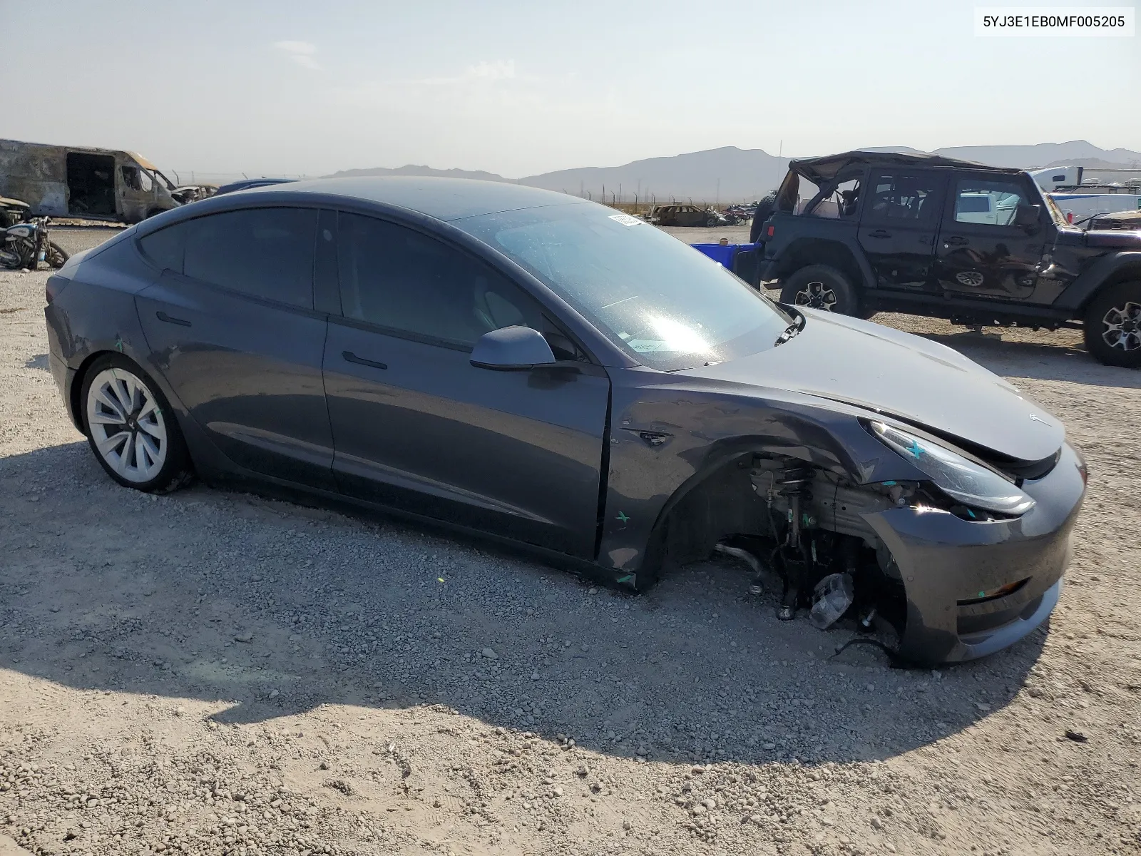 5YJ3E1EB0MF005205 2021 Tesla Model 3