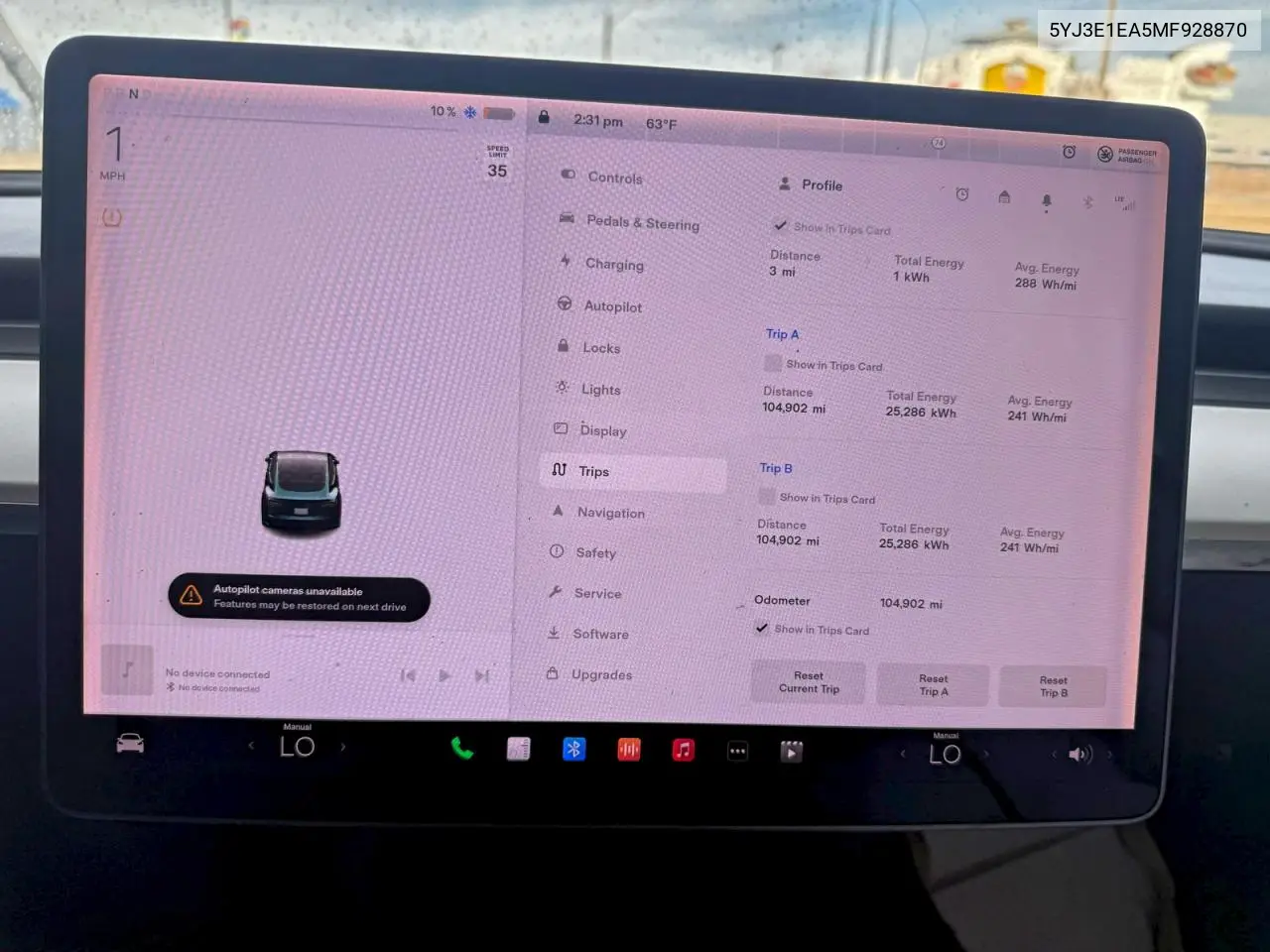 5YJ3E1EA5MF928870 2021 Tesla Model 3