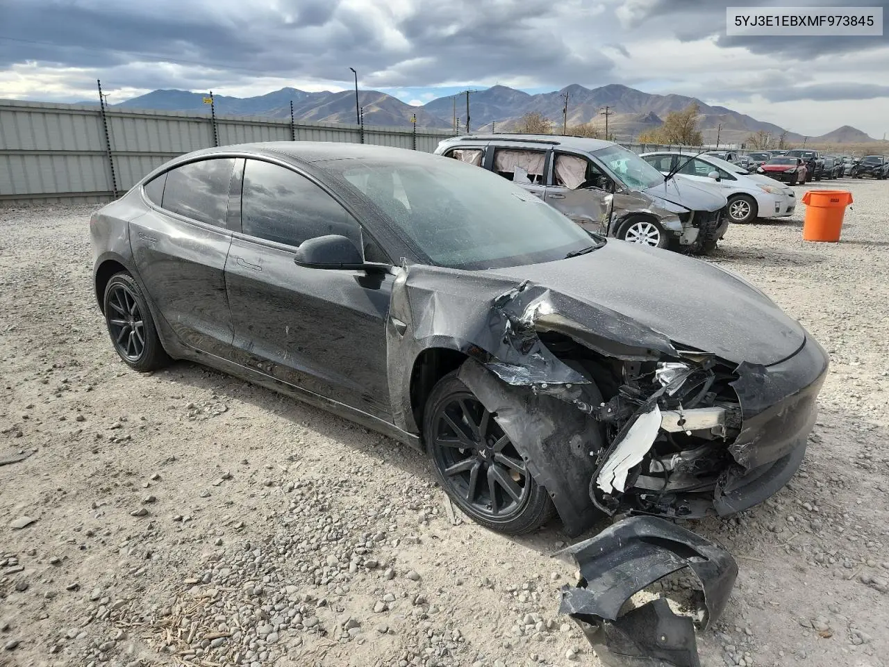 5YJ3E1EBXMF973845 2021 Tesla Model 3