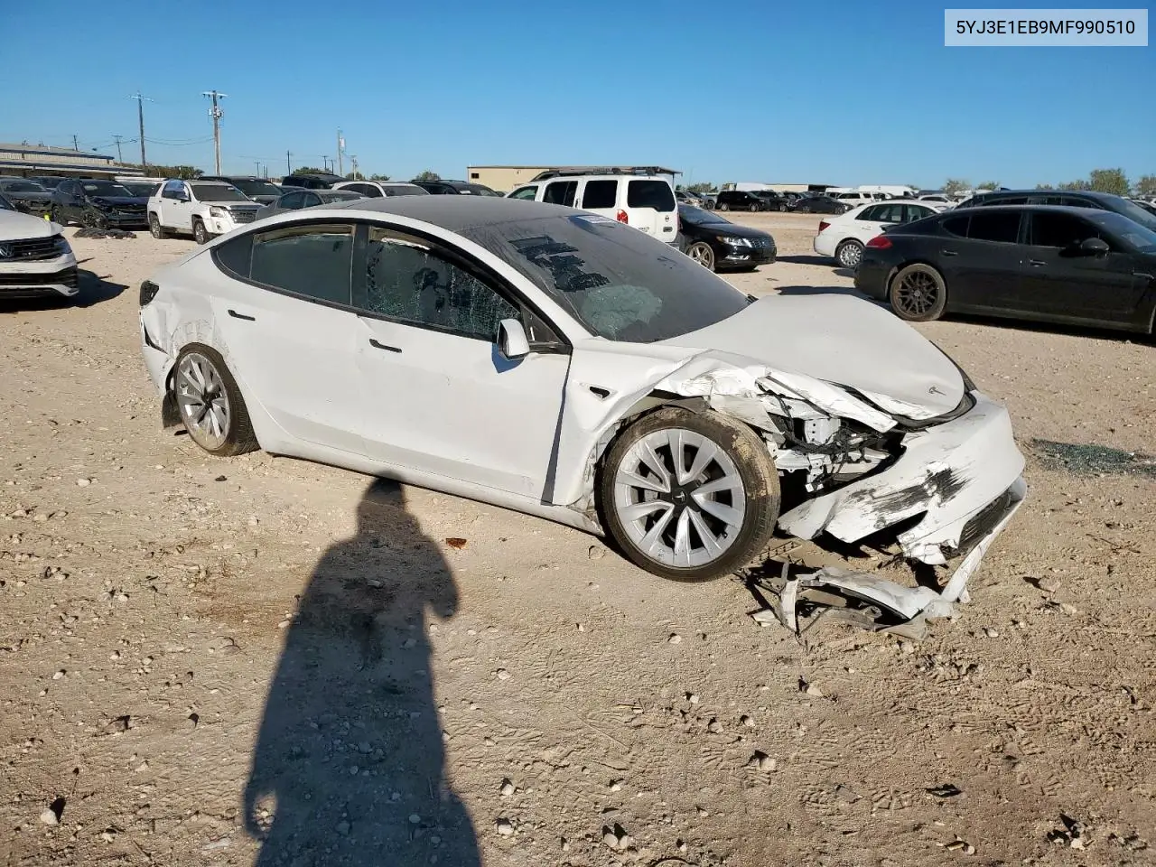 5YJ3E1EB9MF990510 2021 Tesla Model 3