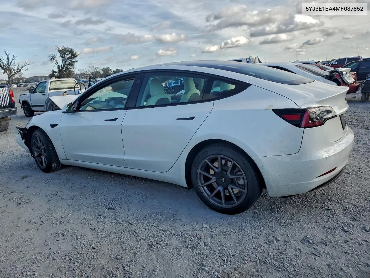 5YJ3E1EA4MF087852 2021 Tesla Model 3