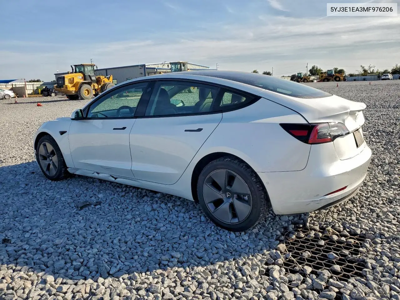 5YJ3E1EA3MF976206 2021 Tesla Model 3