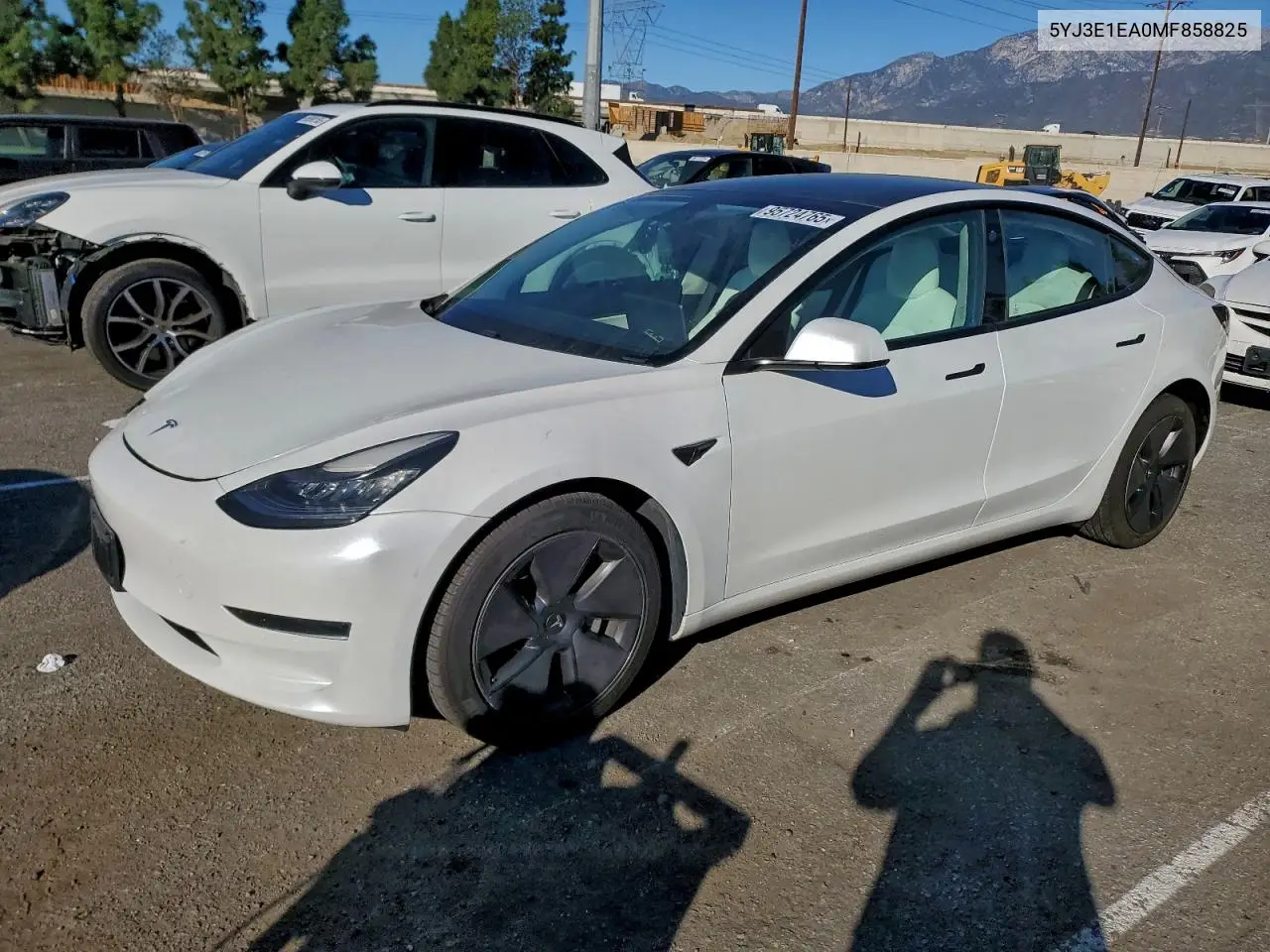 5YJ3E1EA0MF858825 2021 Tesla Model 3