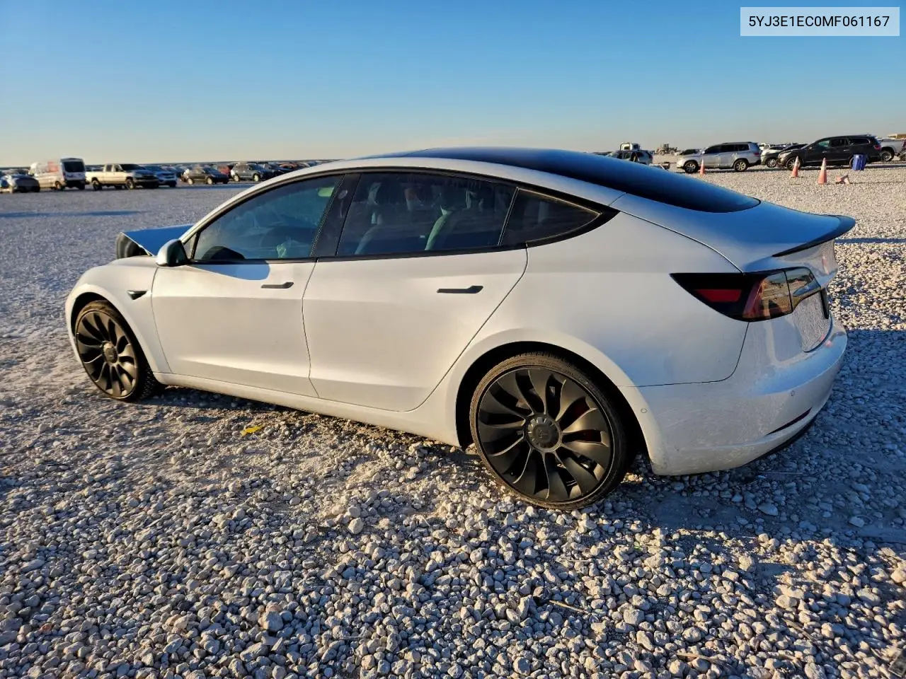 5YJ3E1EC0MF061167 2021 Tesla Model 3