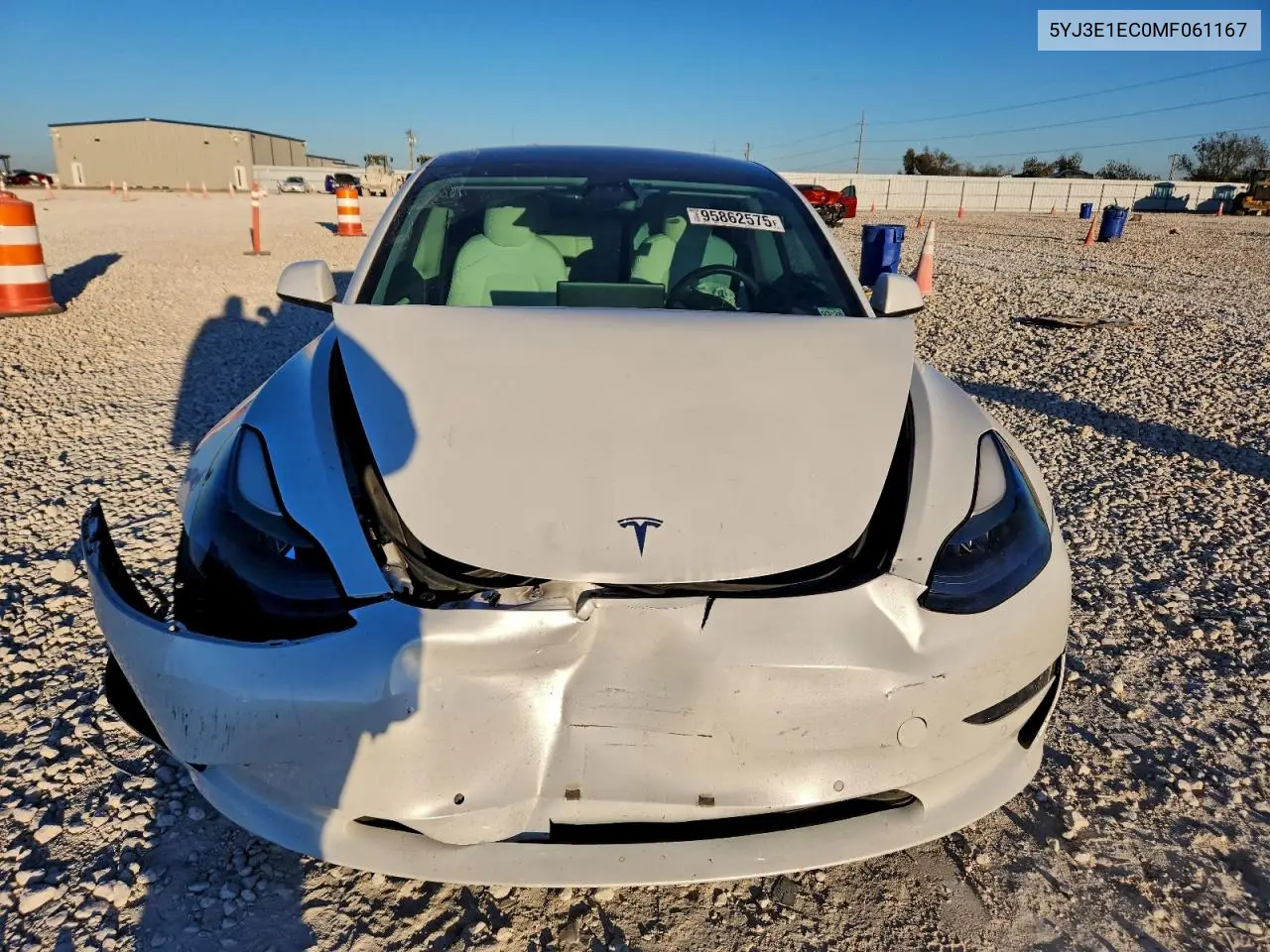 5YJ3E1EC0MF061167 2021 Tesla Model 3