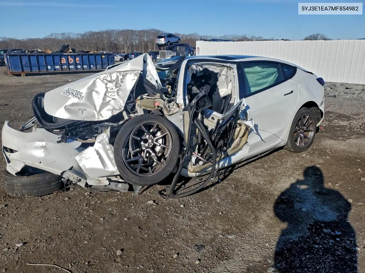 5YJ3E1EA7MF854982 2021 Tesla Model 3
