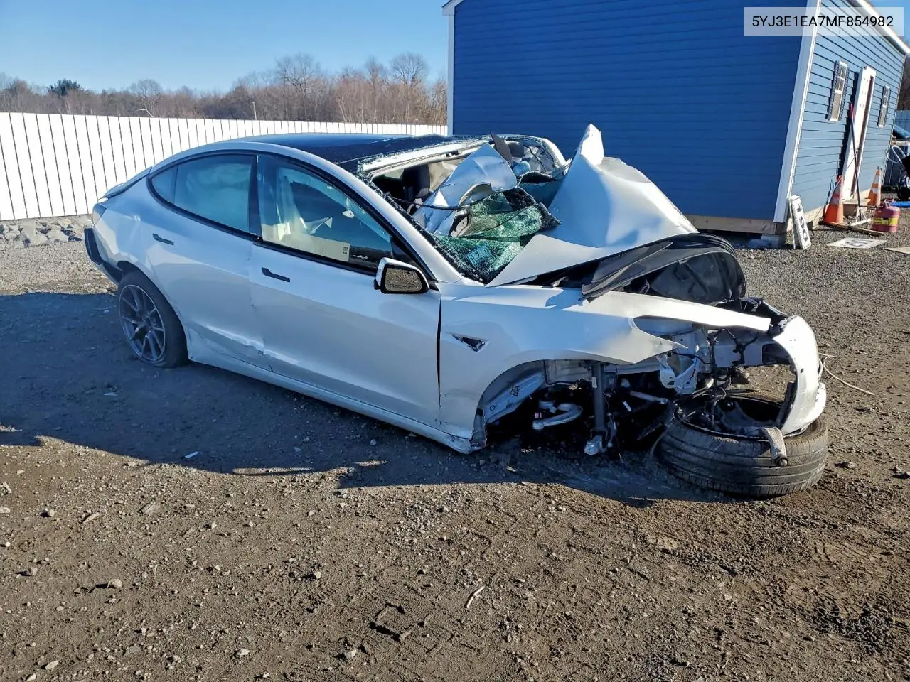 5YJ3E1EA7MF854982 2021 Tesla Model 3