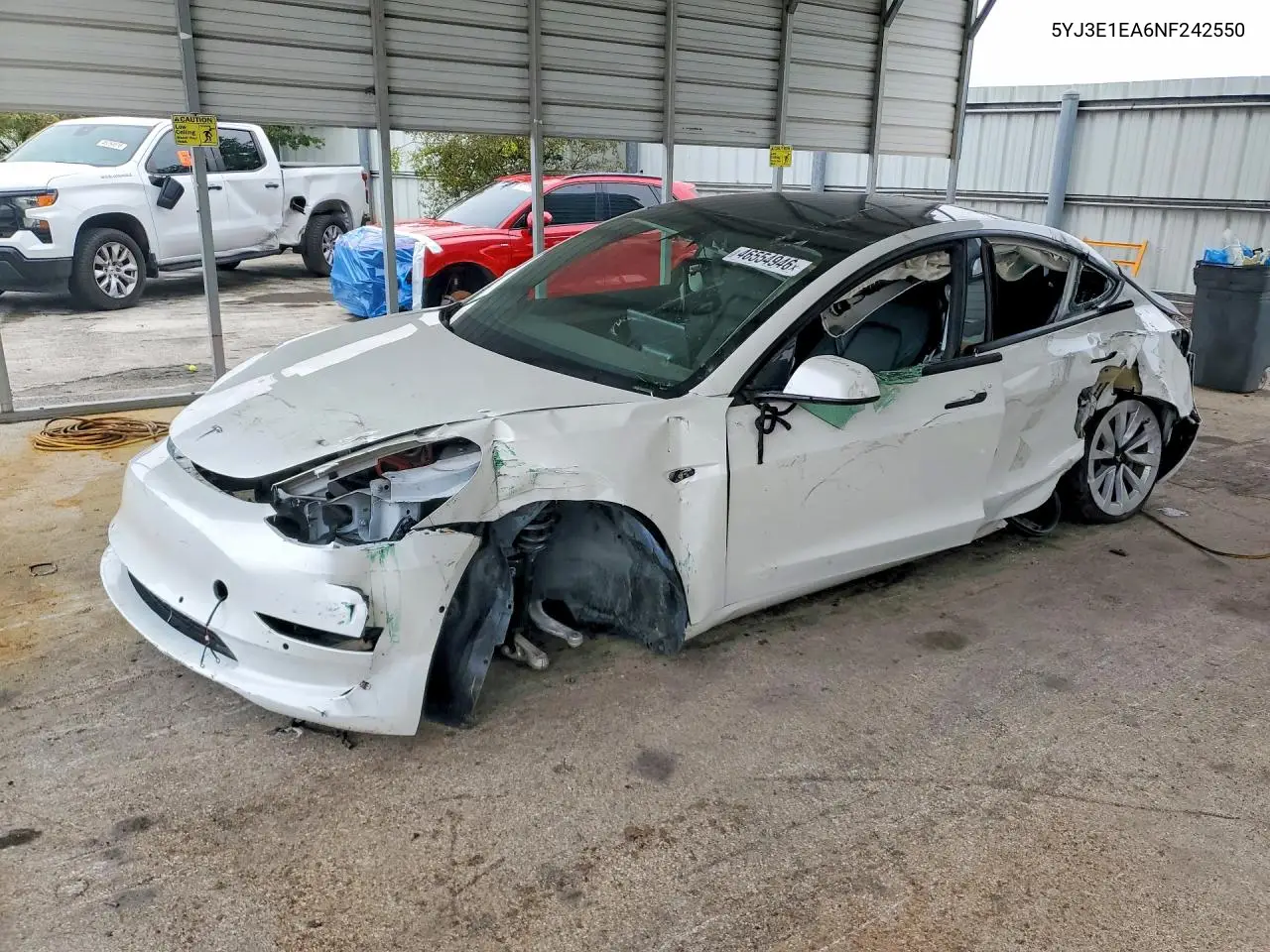 5YJ3E1EA6NF242550 2022 Tesla Model 3