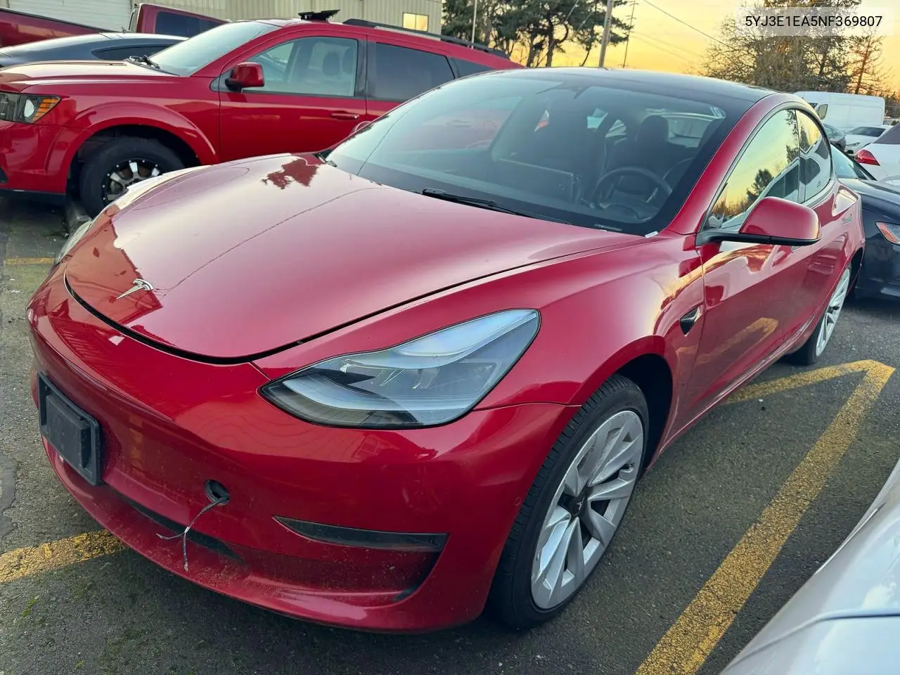 5YJ3E1EA5NF369807 2022 Tesla Model 3