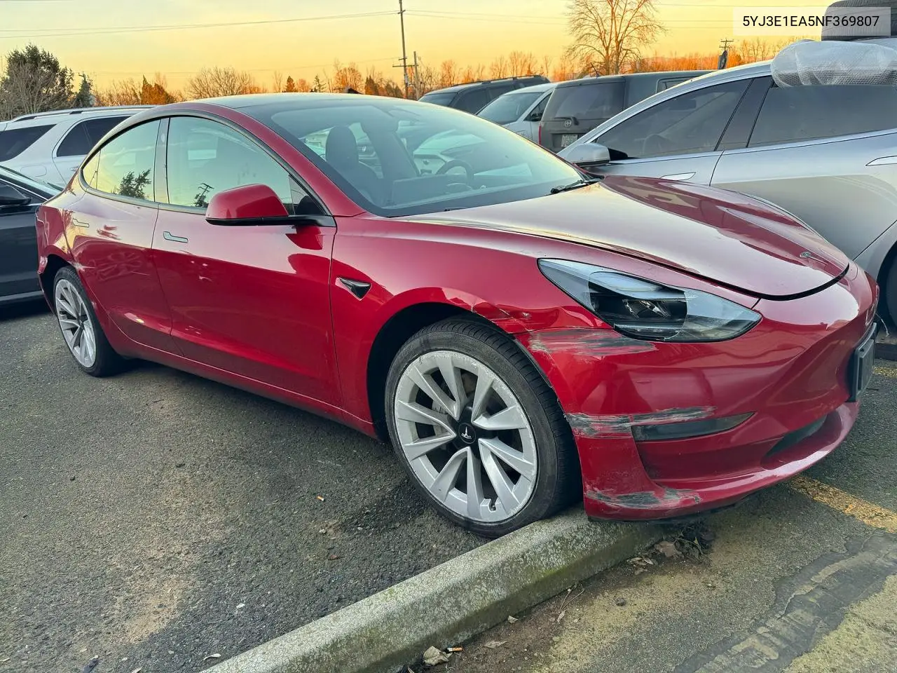 5YJ3E1EA5NF369807 2022 Tesla Model 3