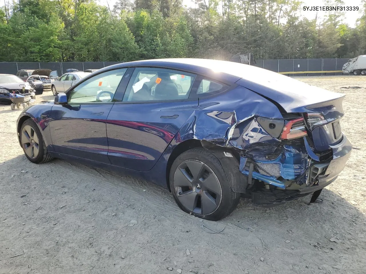 5YJ3E1EB3NF313339 2022 Tesla Model 3