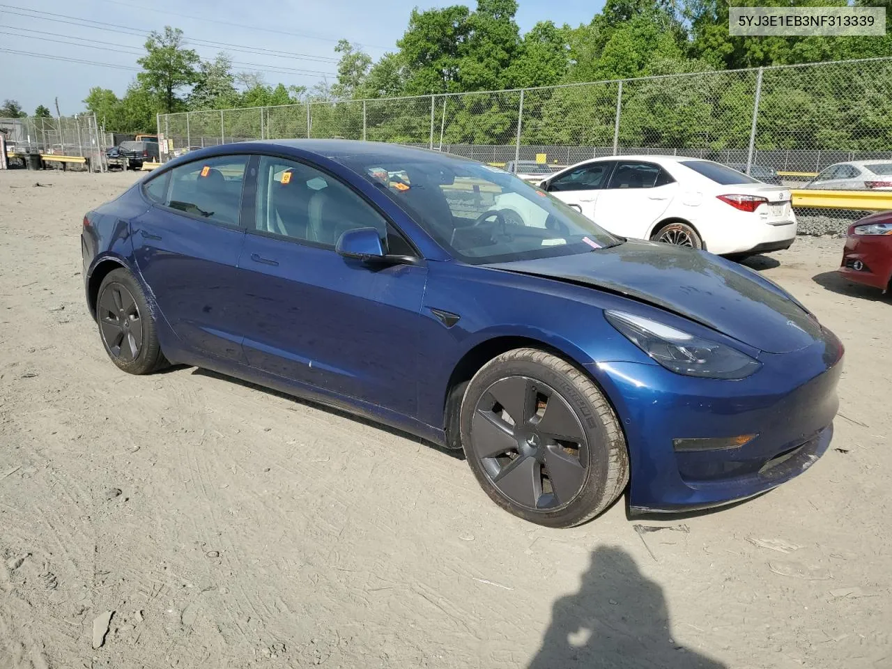 5YJ3E1EB3NF313339 2022 Tesla Model 3