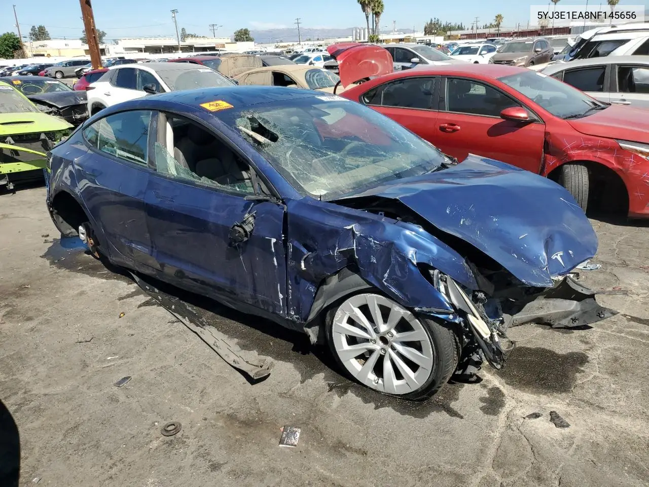 5YJ3E1EA8NF145656 2022 Tesla Model 3