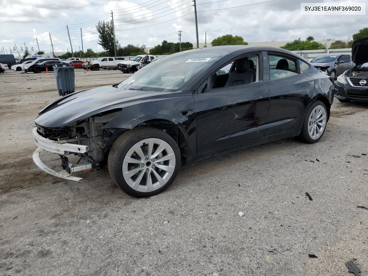 5YJ3E1EA9NF369020 2022 Tesla Model 3