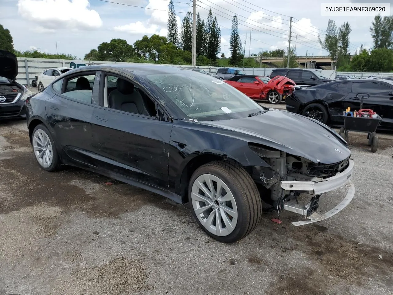 5YJ3E1EA9NF369020 2022 Tesla Model 3