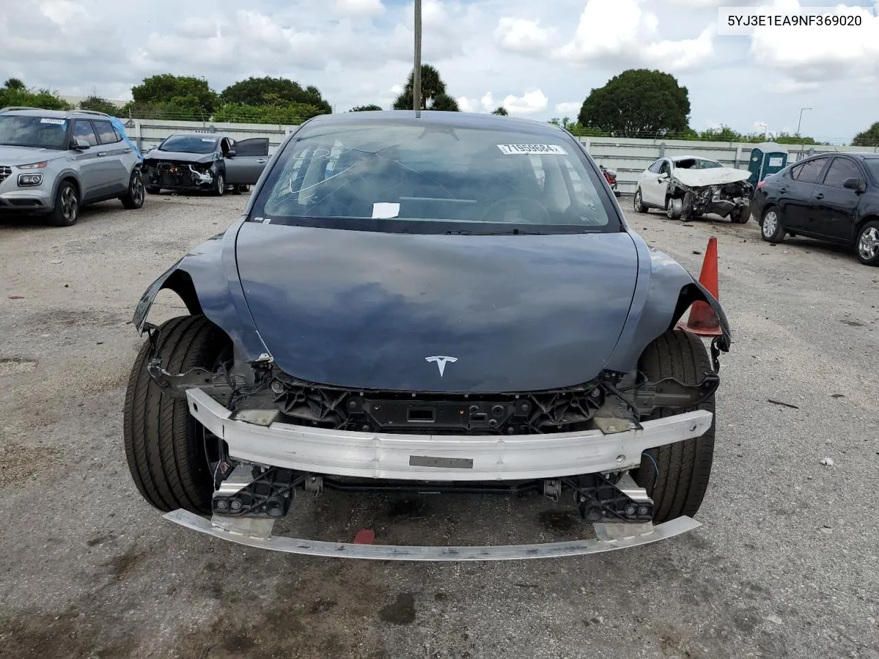 5YJ3E1EA9NF369020 2022 Tesla Model 3