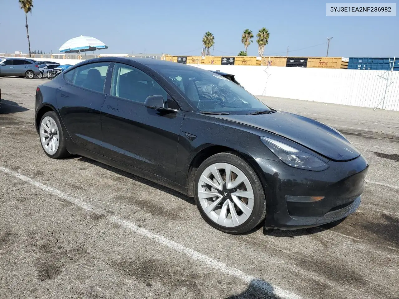 5YJ3E1EA2NF286982 2022 Tesla Model 3