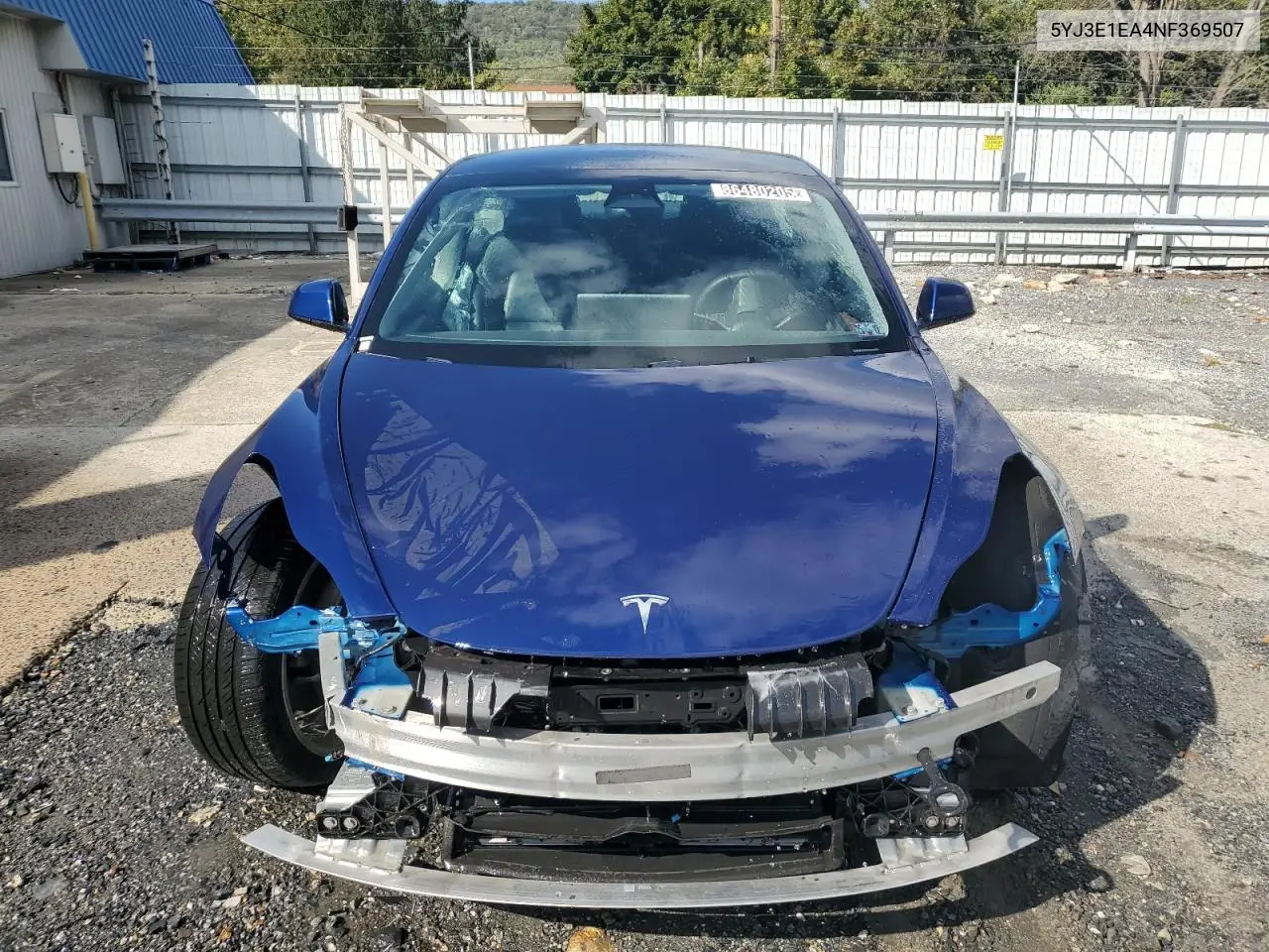 5YJ3E1EA4NF369507 2022 Tesla Model 3
