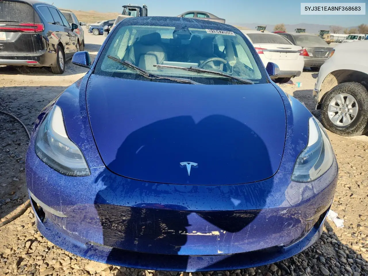 5YJ3E1EA8NF368683 2022 Tesla Model 3