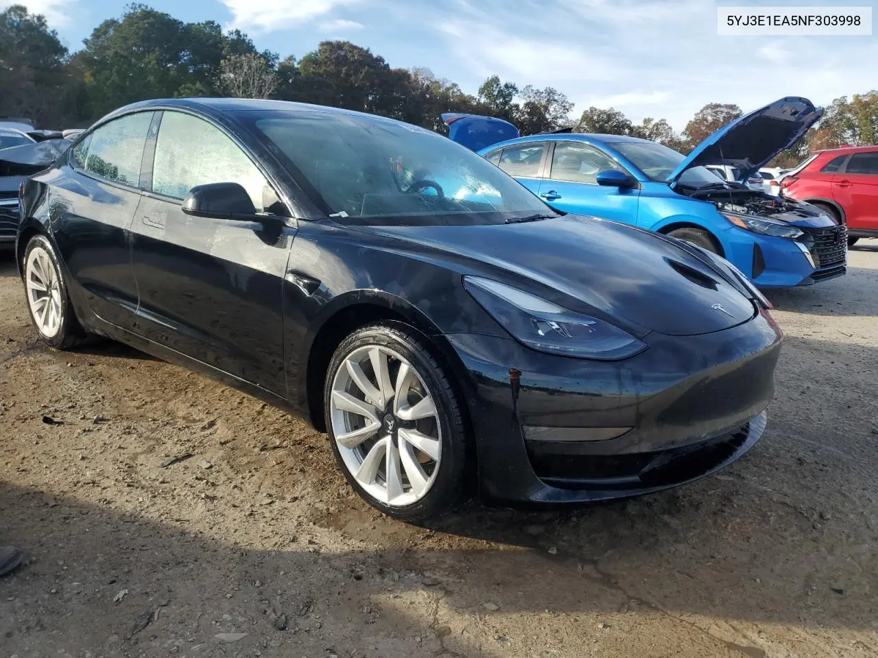 5YJ3E1EA5NF303998 2022 Tesla Model 3