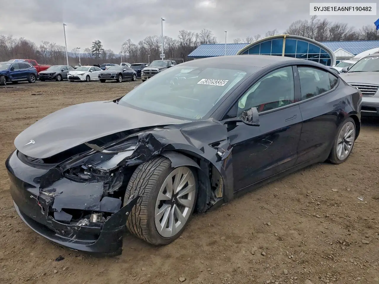 5YJ3E1EA6NF190482 2022 Tesla Model 3