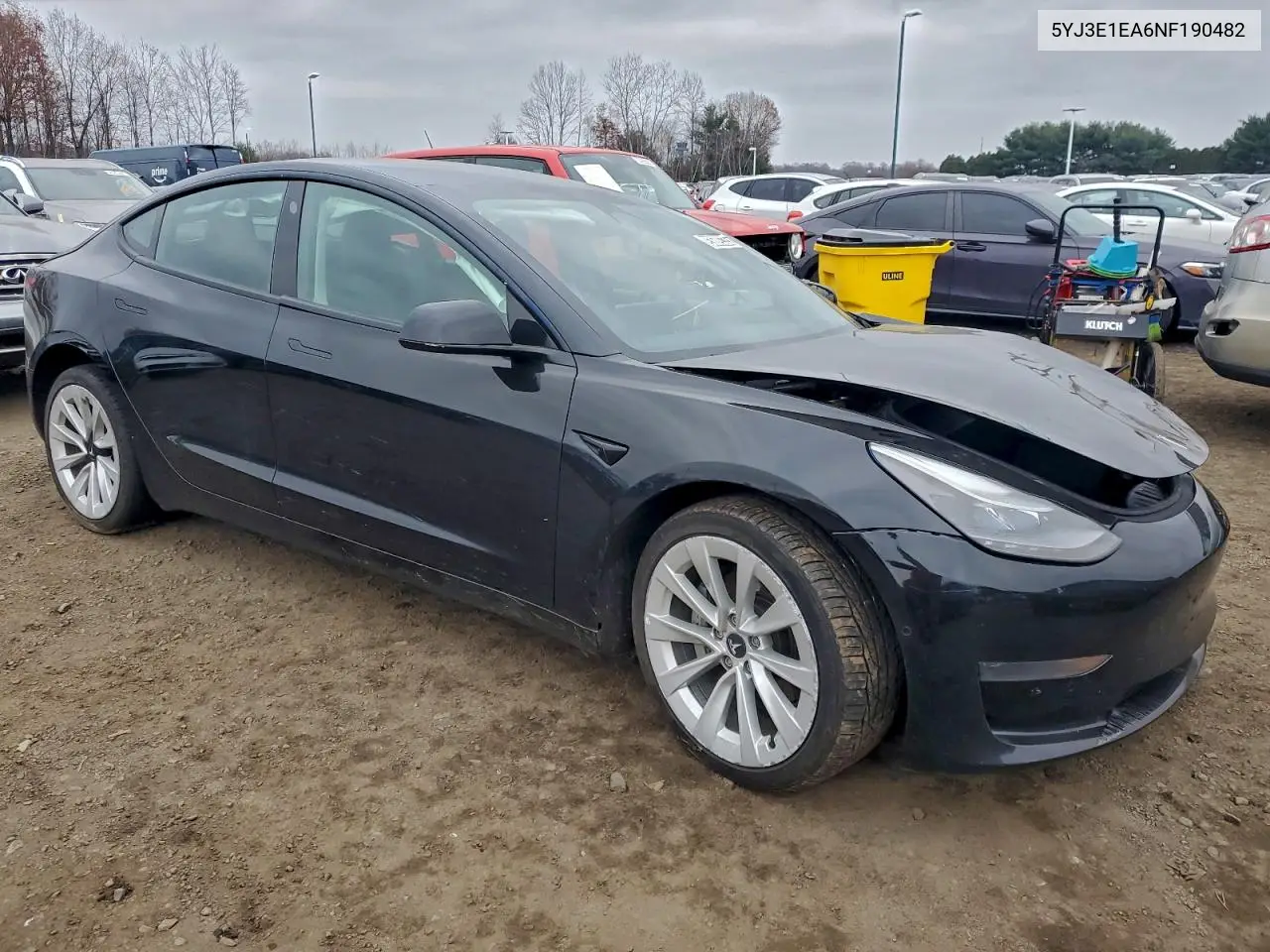5YJ3E1EA6NF190482 2022 Tesla Model 3