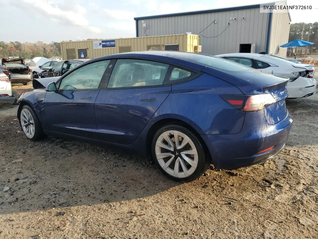 5YJ3E1EA1NF372610 2022 Tesla Model 3