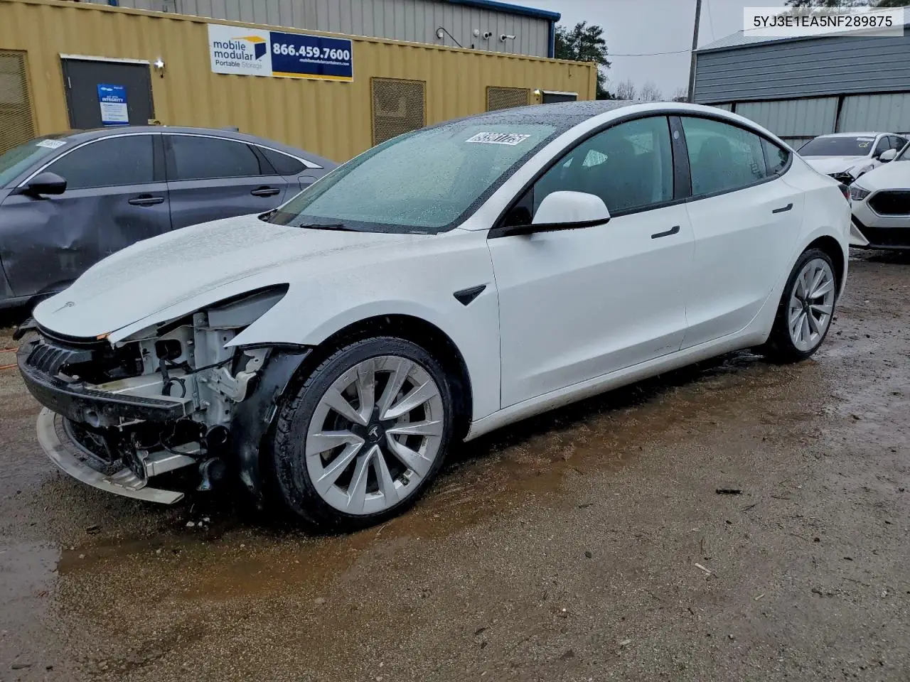 5YJ3E1EA5NF289875 2022 Tesla Model 3