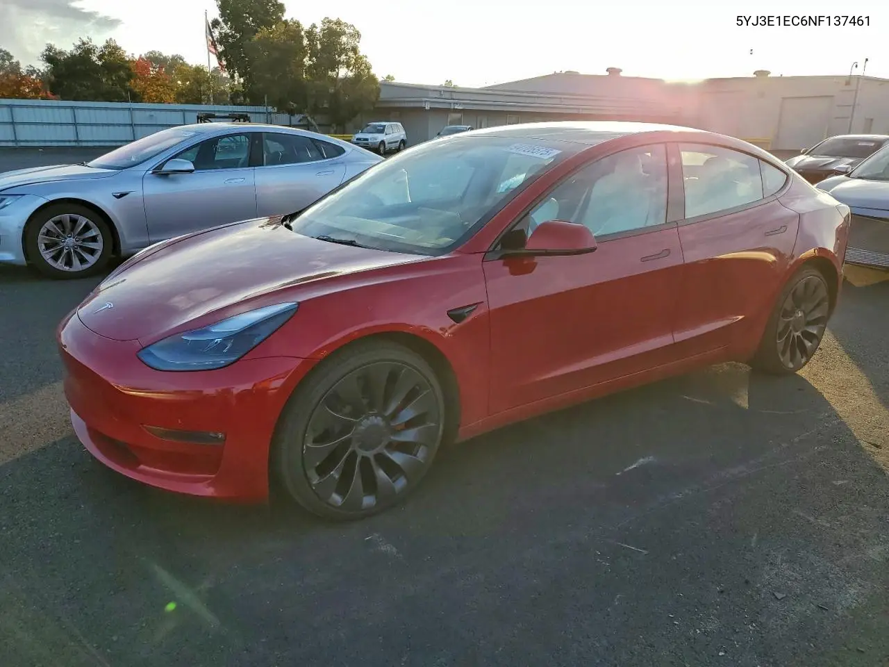 5YJ3E1EC6NF137461 2022 Tesla Model 3