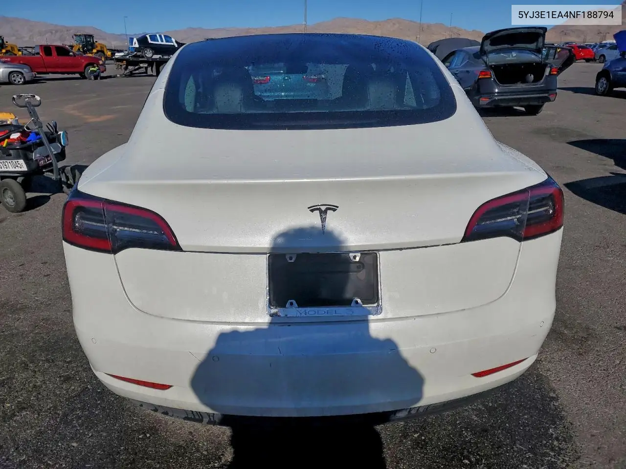 5YJ3E1EA4NF188794 2022 Tesla Model 3