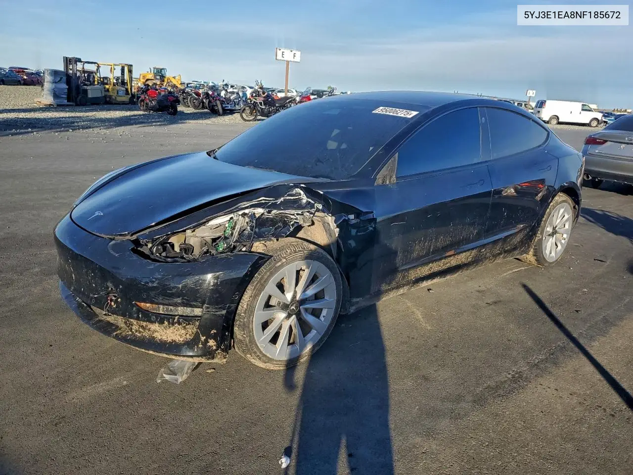 5YJ3E1EA8NF185672 2022 Tesla Model 3